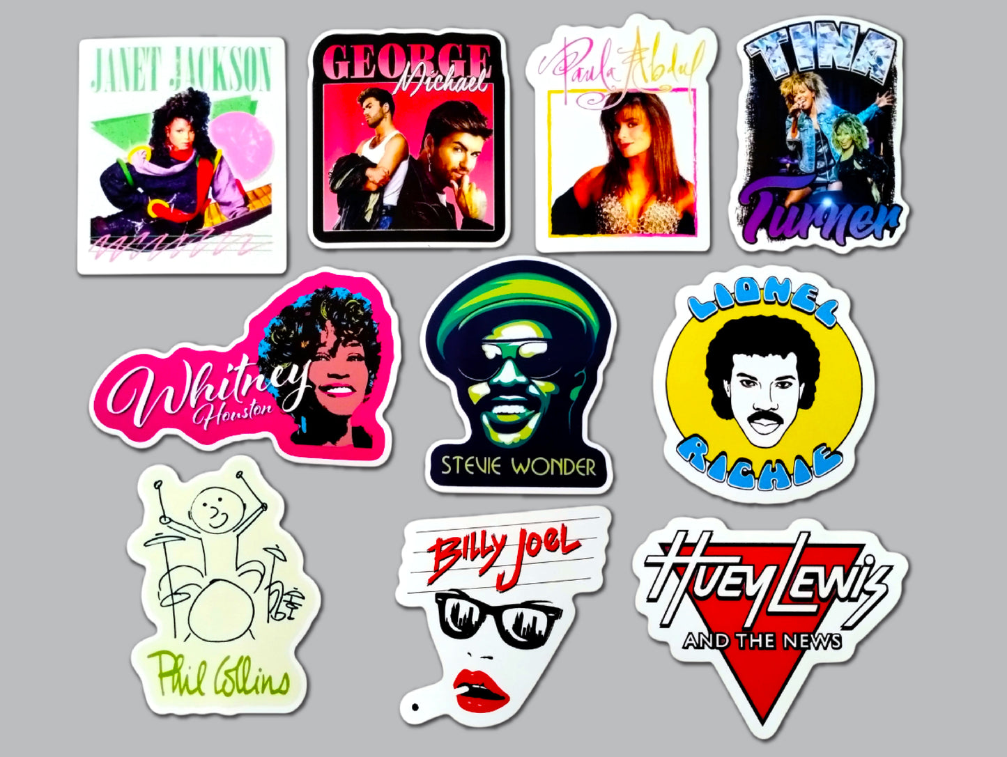 80's Pop Sticker Pack (10 Stickers) SET 2