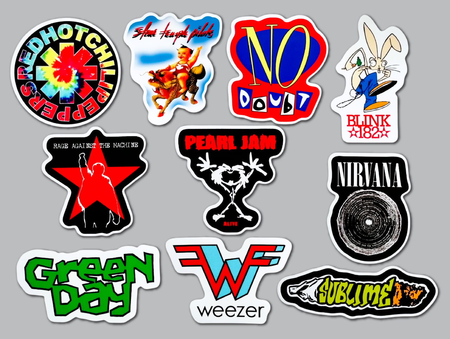90's Alternative Sticker Pack (10 Stickers) SET 5