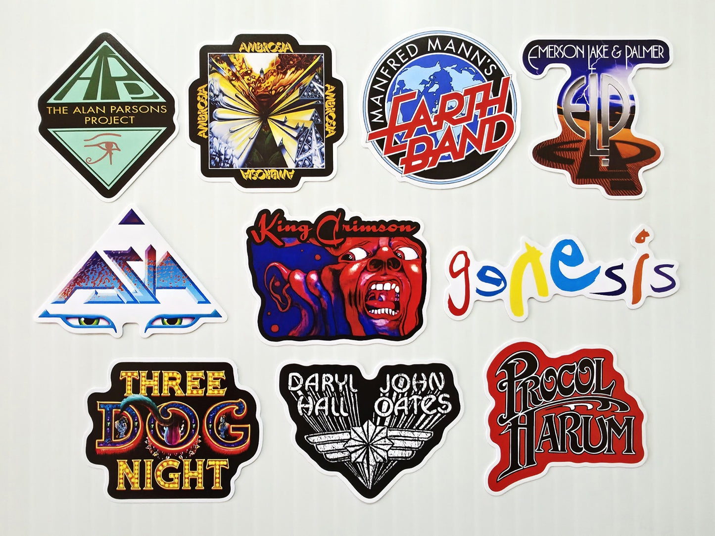 Classic Rock Sticker Pack (10 Stickers) Set 13