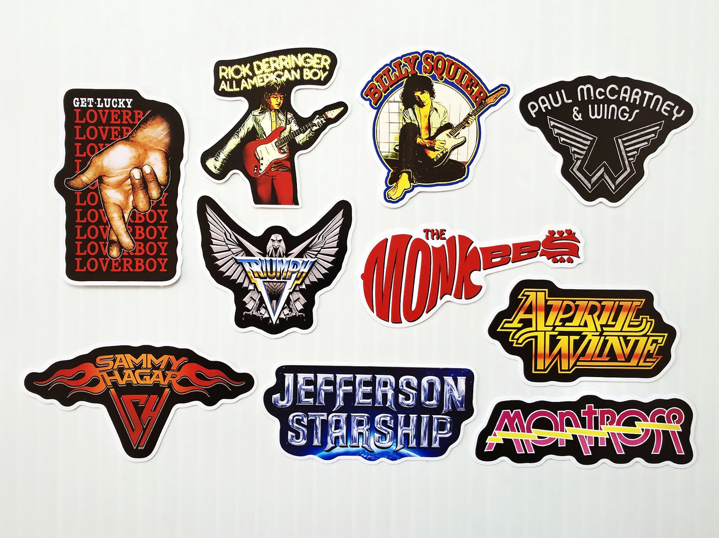 Classic Rock Sticker Pack (10 Stickers) Set 14
