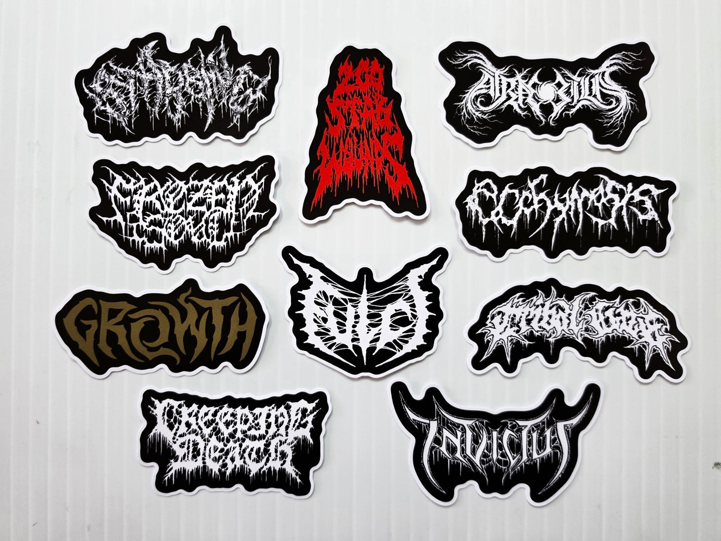 Death Metal Sticker Pack (10 Stickers) Set 23