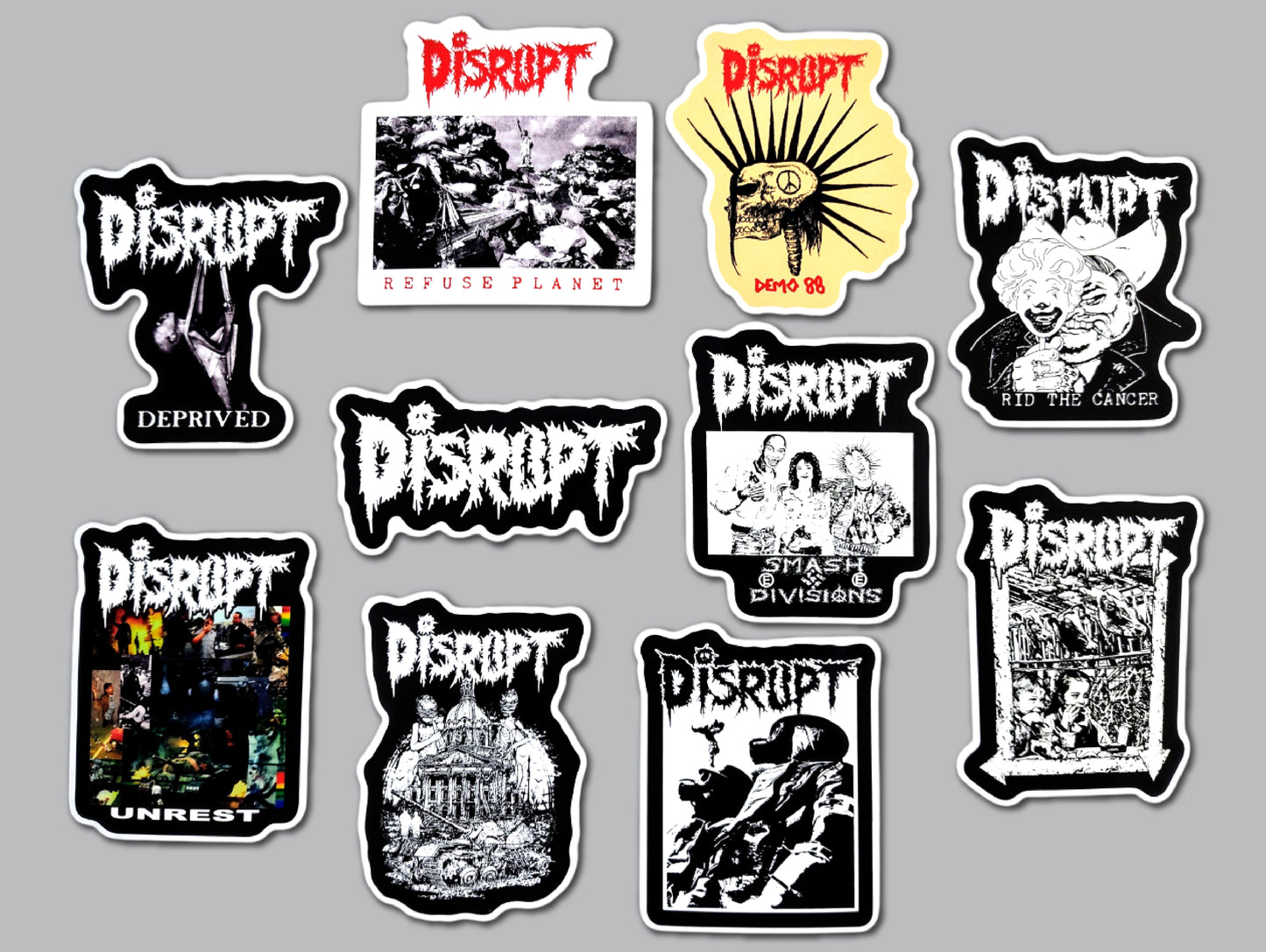 Disrupt Sticker Pack (10 Stickers)