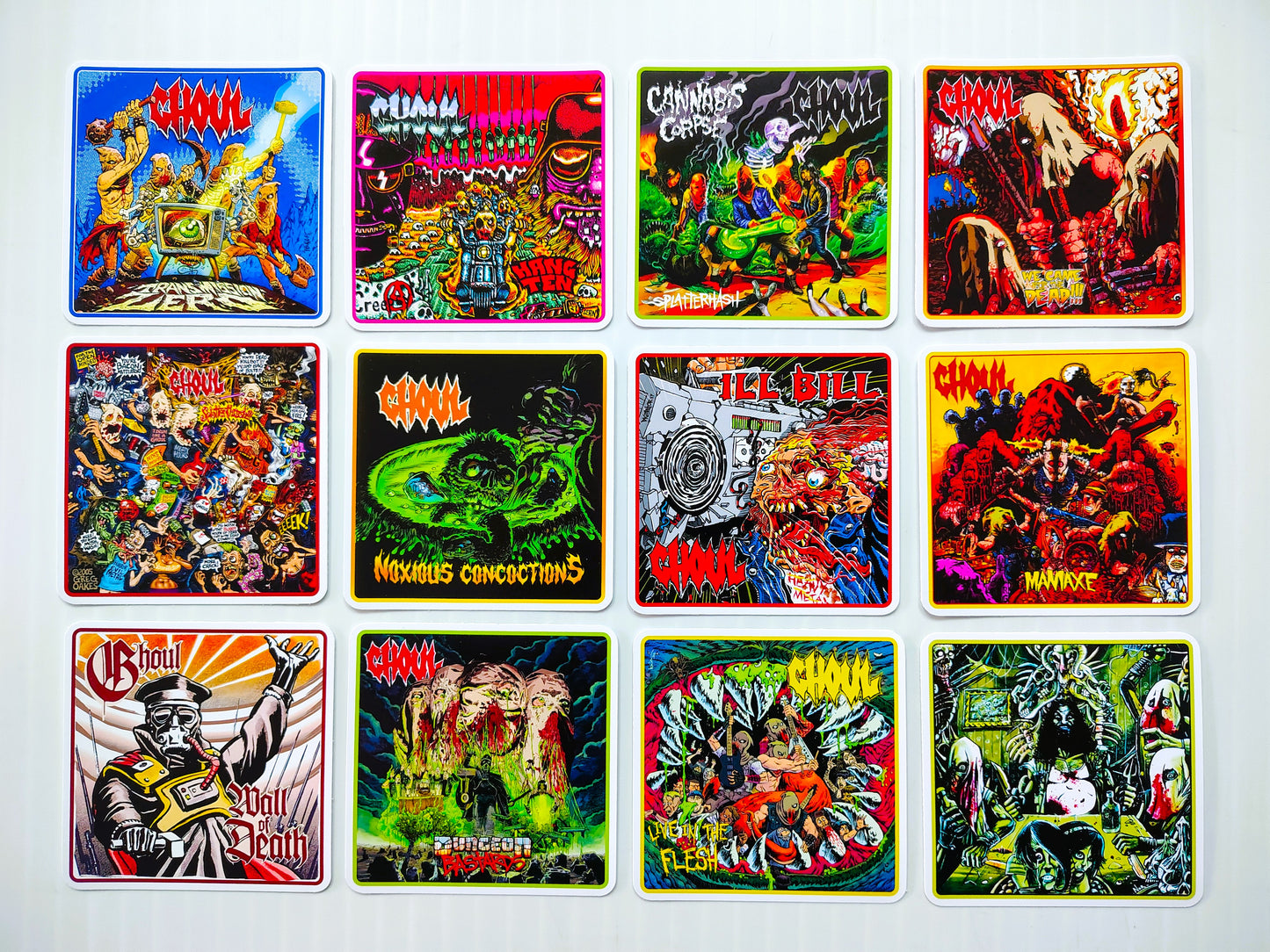 Ghoul Album Cover Sticker Pack (12 Stickers)