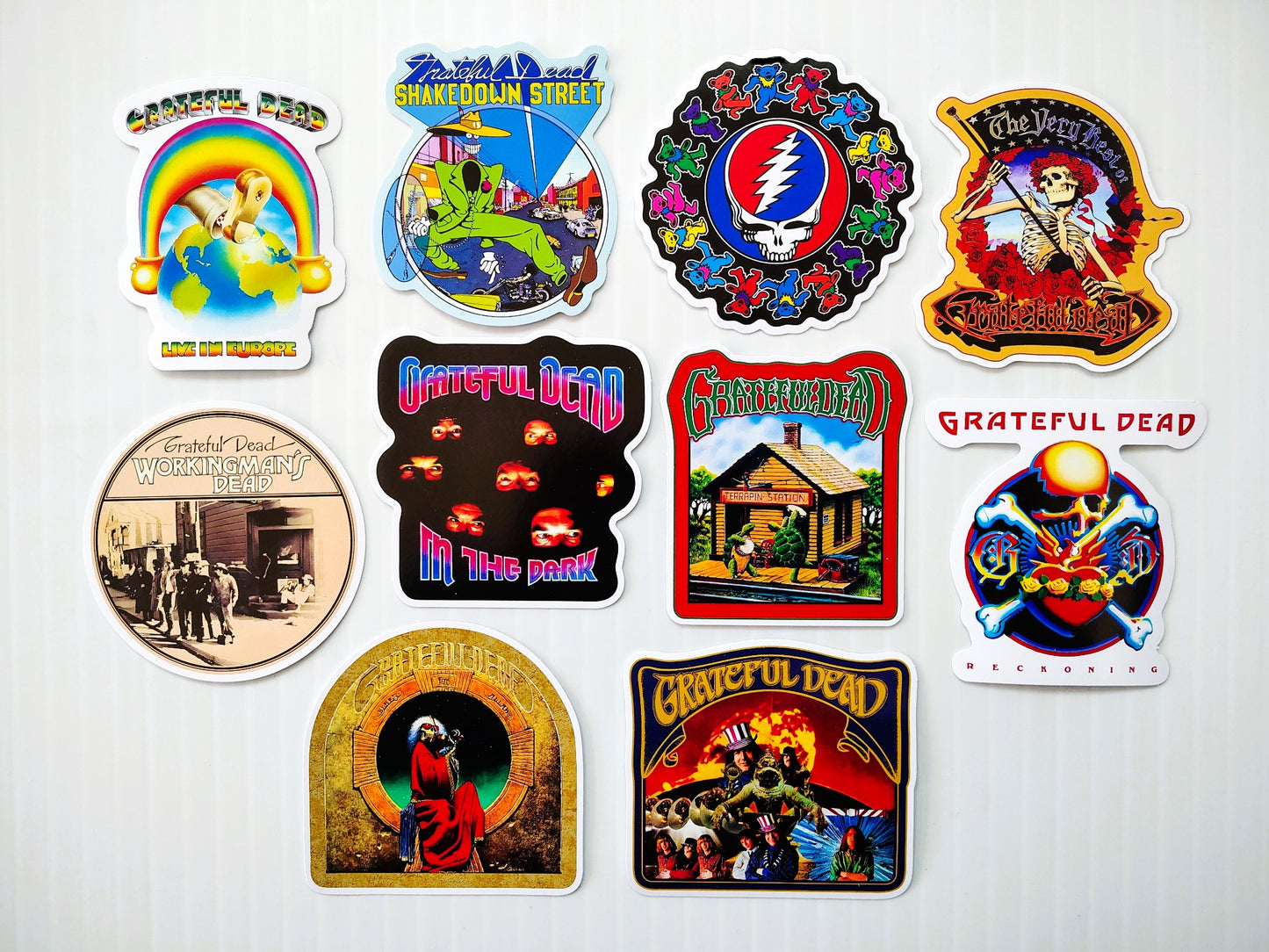 Grateful Dead Sticker Pack (10 Stickers) SET 1