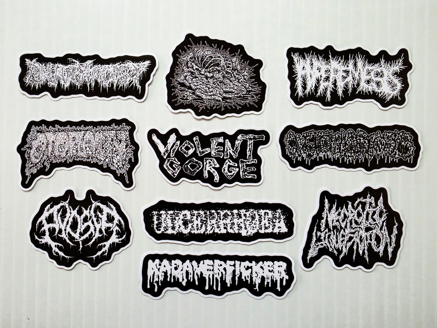 Grindcore Sticker Pack (10 Stickers) SET 10