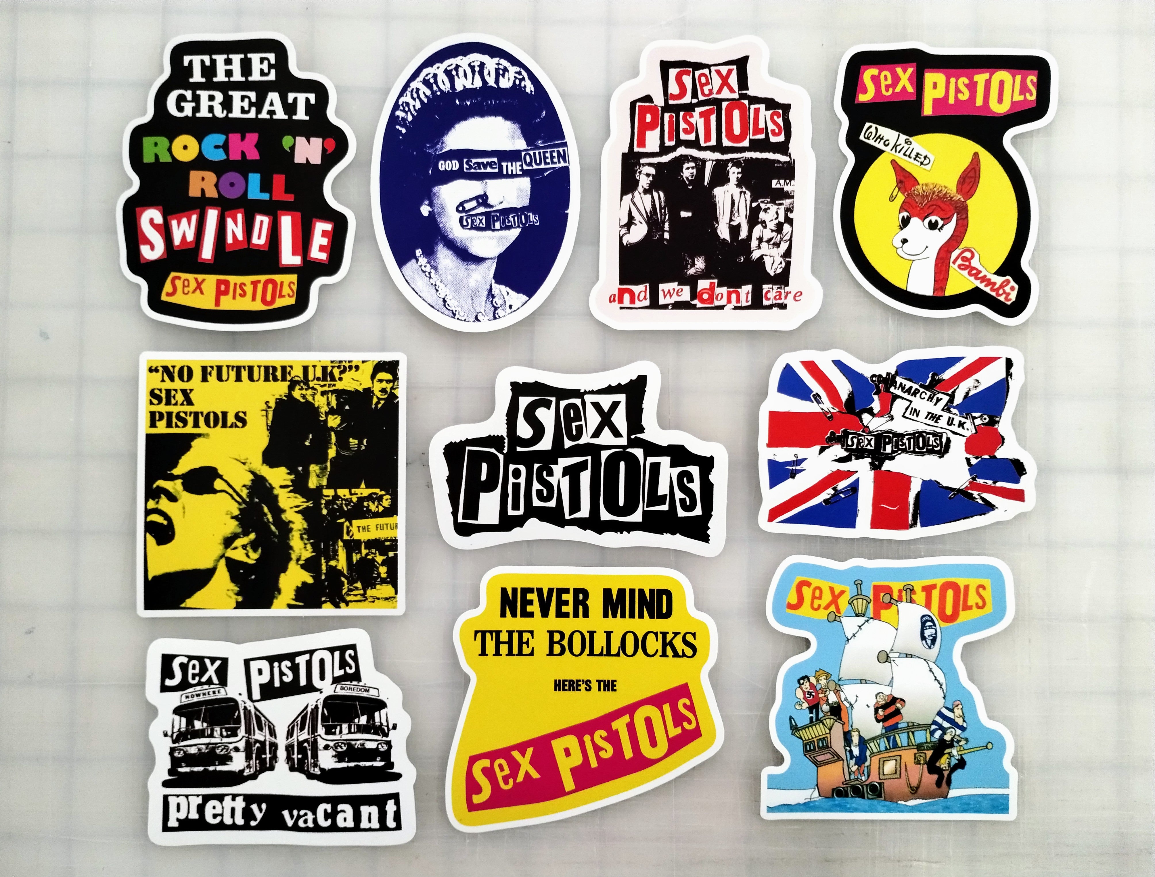 Sex Pistols Sticker Pack 10 Stickers Omni Cult