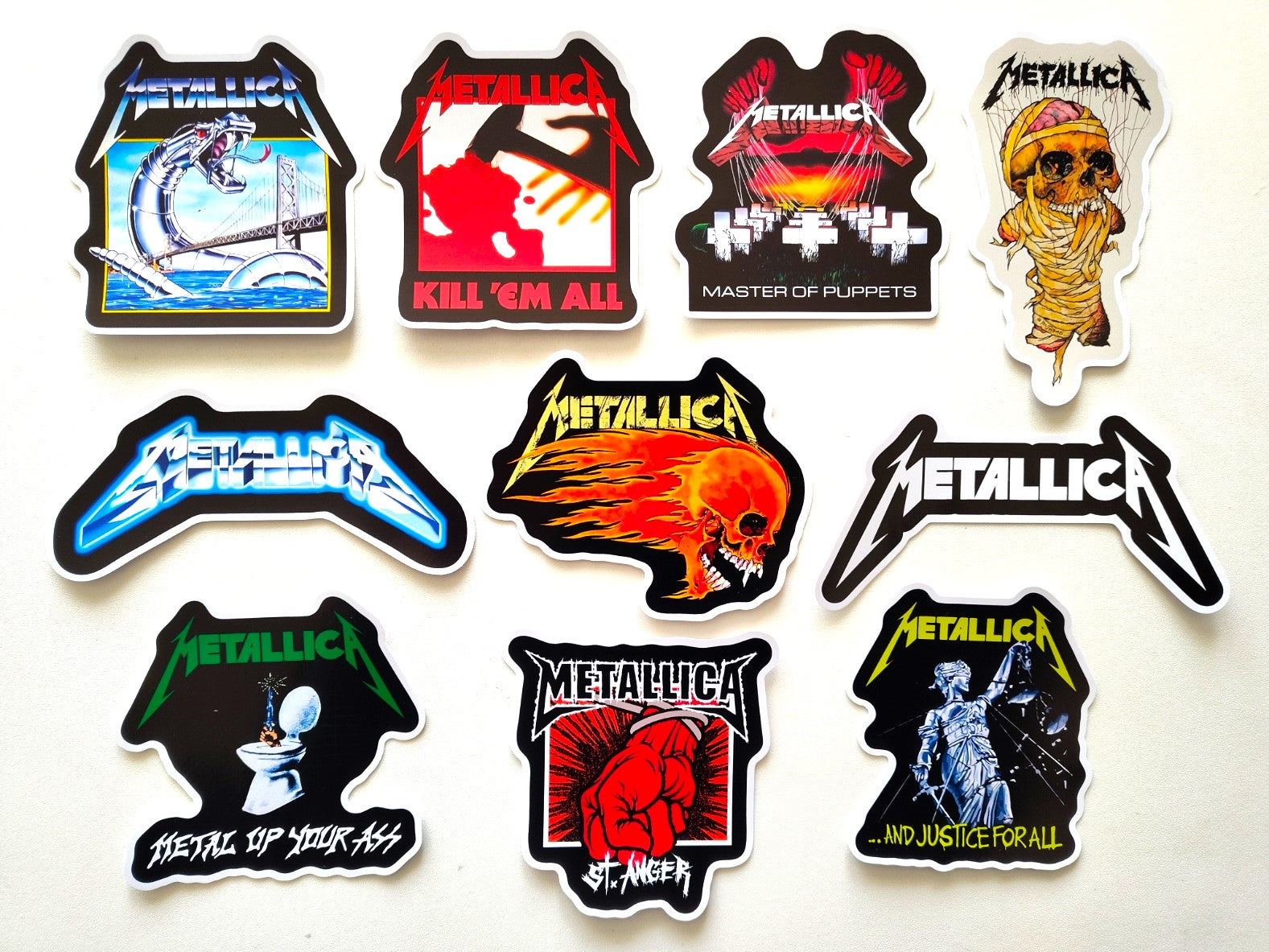 Metal / Hard Rock Vinyl Sticker Lot (10 Stickers) SET 4