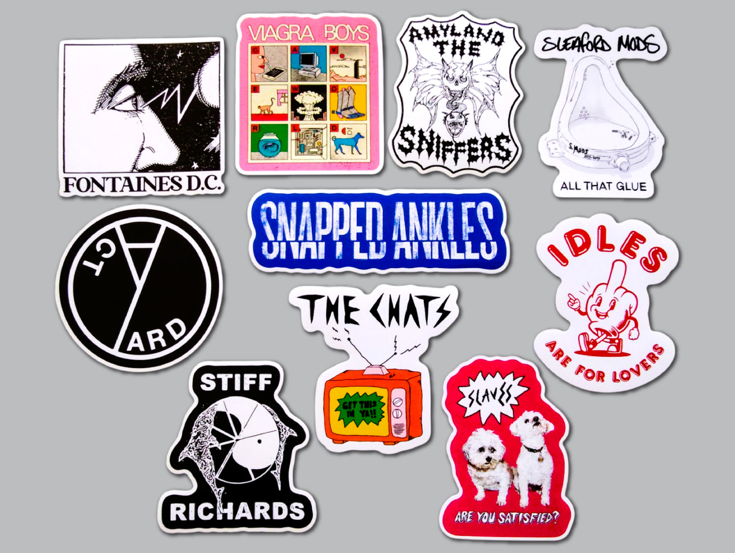 Post-Punk Revival Sticker Pack (10 Stickers) SET 2