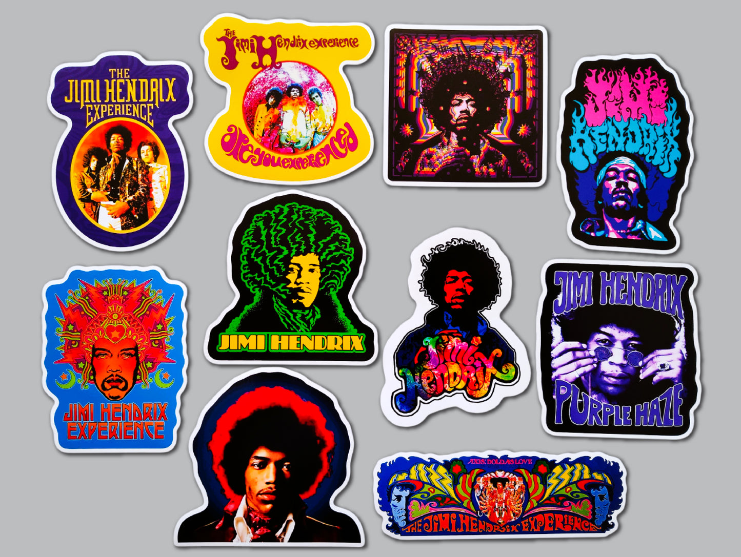 Jimi Hendrix Sticker Pack (10 Stickers)