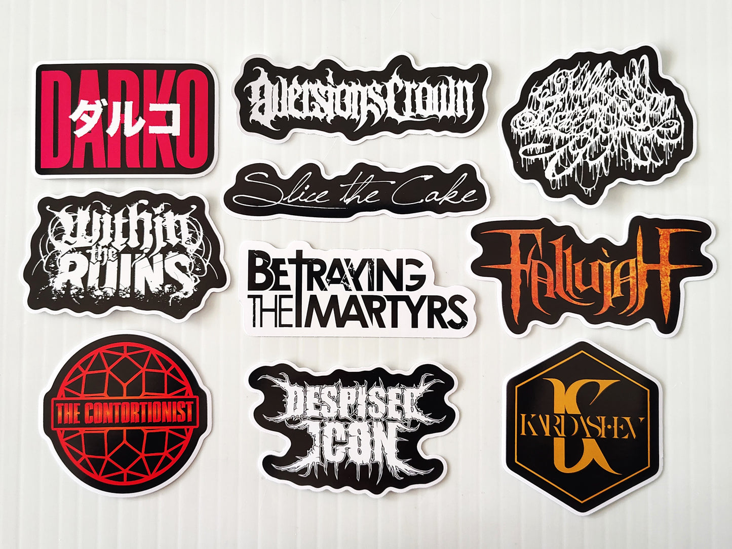 Metalcore / Deathcore / Death Metal Sticker Pack (10 Stickers) SET 6