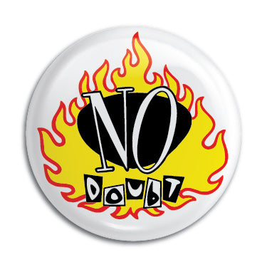 No Doubt (Flame Logo) 1" Button / Pin / Badge