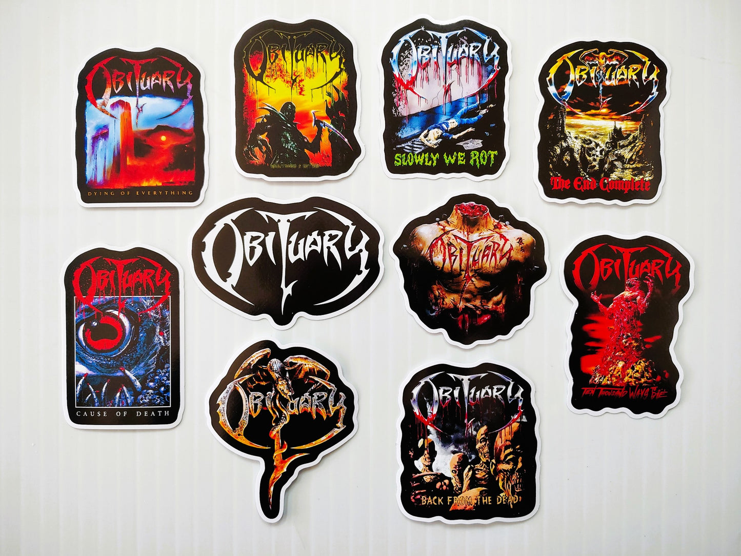 Obituary Sticker Pack (10 Stickers)