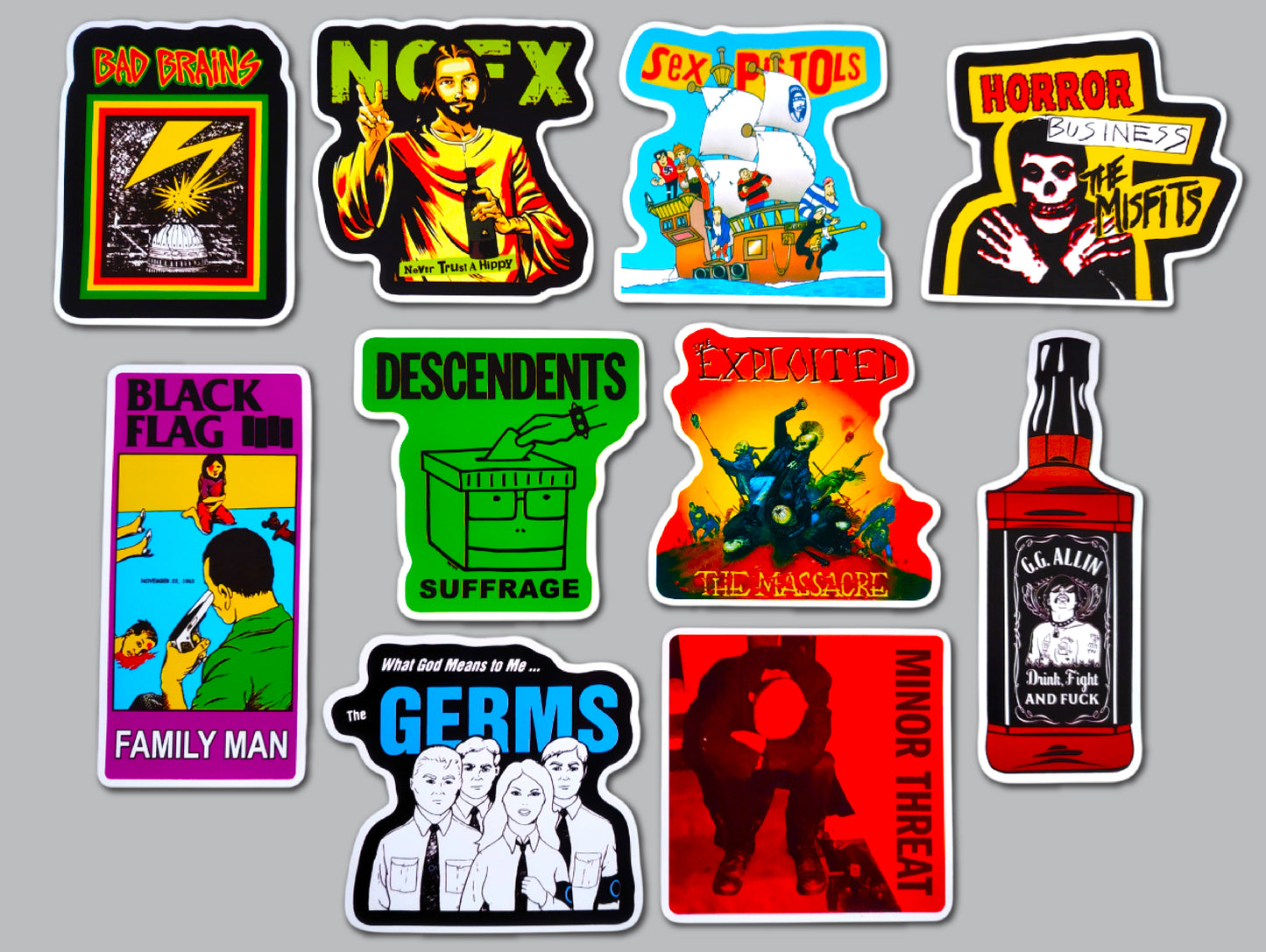 Punk Sticker Pack (10 Stickers) SET 17