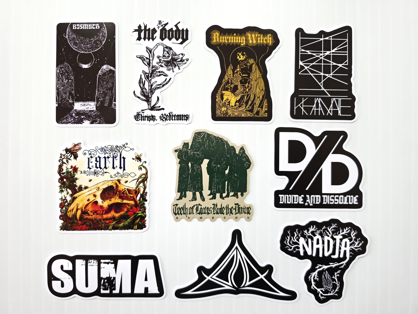 Stoner Metal / Sludge / Doom Sticker Pack (10 Stickers) SET 12