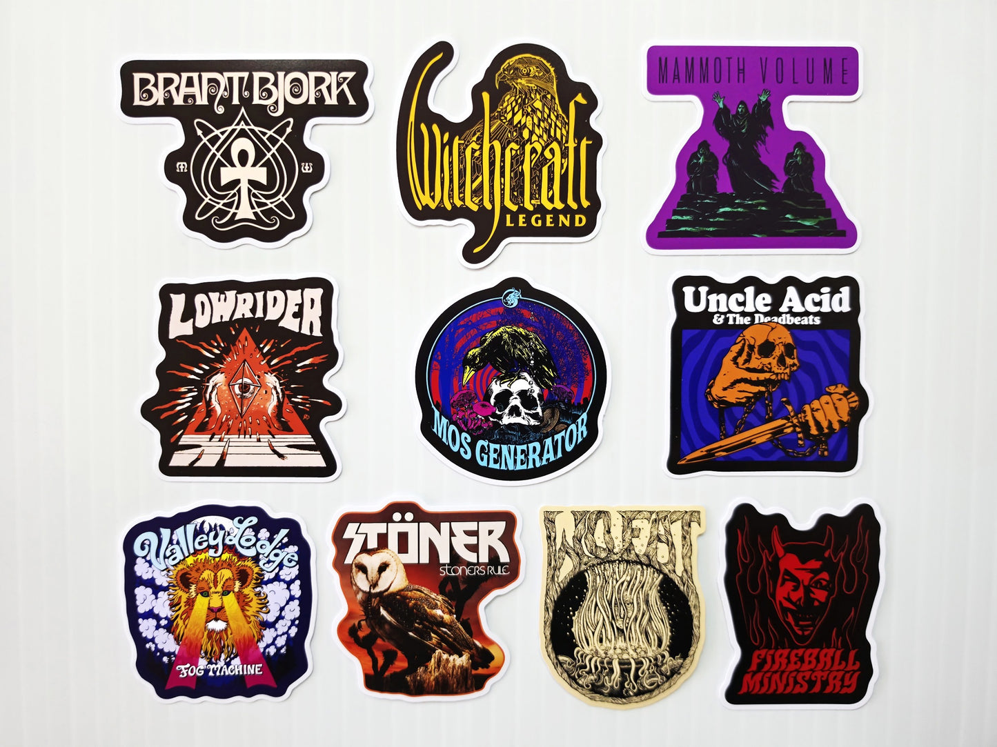 Stoner Metal / Sludge / Doom Sticker Pack (10 Stickers) SET 8