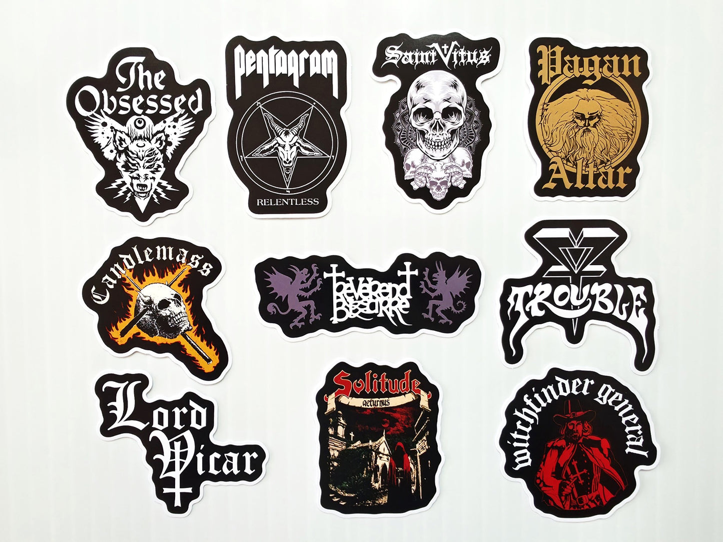 Stoner Metal / Sludge / Doom Sticker Pack (10 Stickers) SET 9