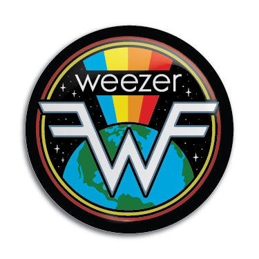 Weezer (Rainbow World) 1" Button / Pin / Badge