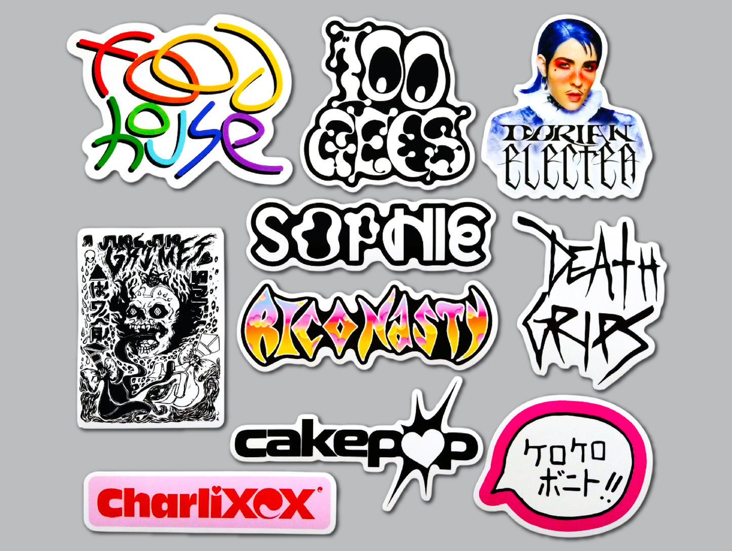 Hyperpop / Digicore Sticker Pack (10 Stickers)