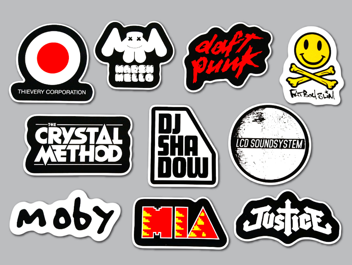 Electronic / Dance / EDM /DNB Sticker Pack (10 Stickers) Set 2