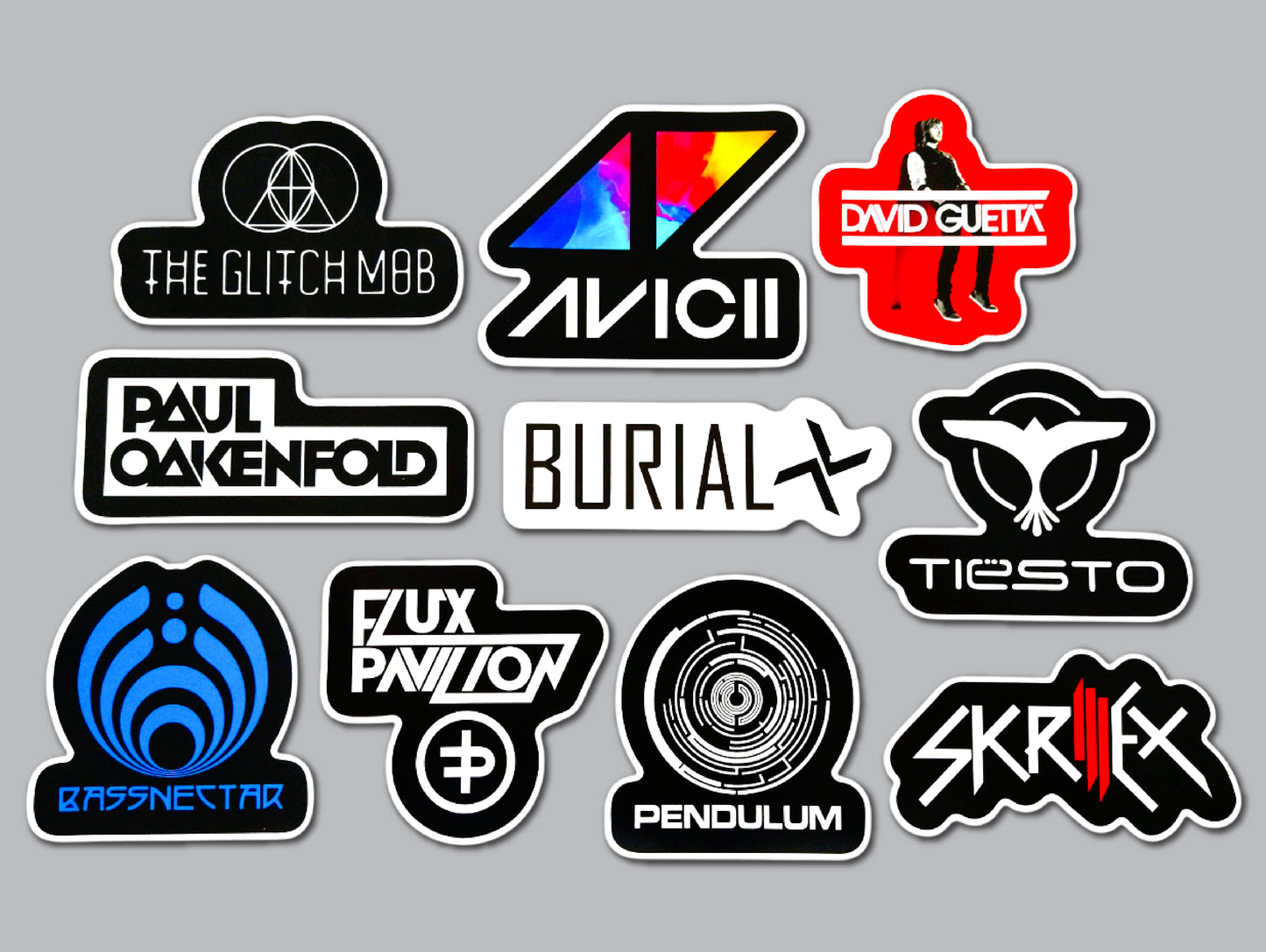 Electronic / Dance / EDM /DNB Sticker Pack (10 Stickers) Set 3