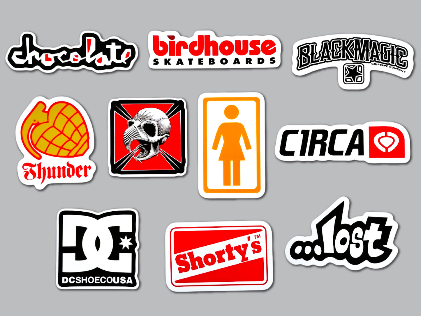 Skateboard Sticker Pack (10 Stickers) SET 4