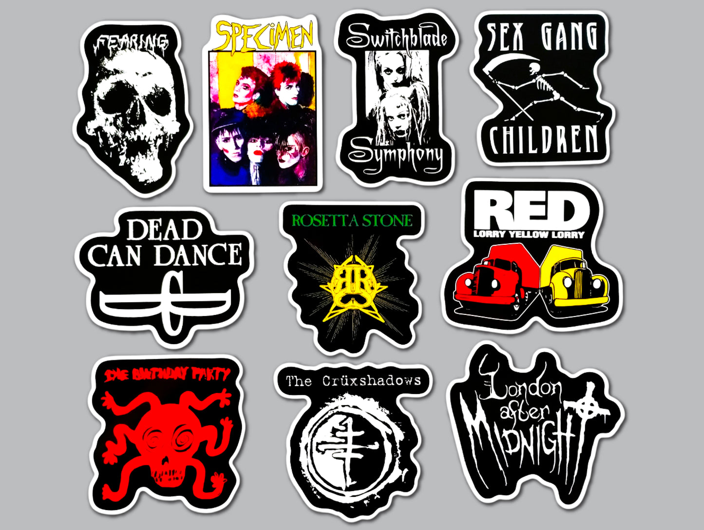 Goth / Gothic Sticker Pack (10 Stickers) SET 4