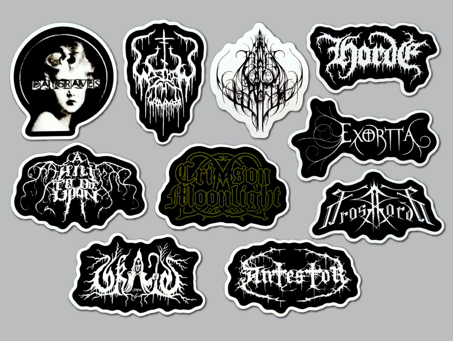 Unblack Metal / White Metal / Christian Black Metal Sticker Pack (10 Stickers) Set 1