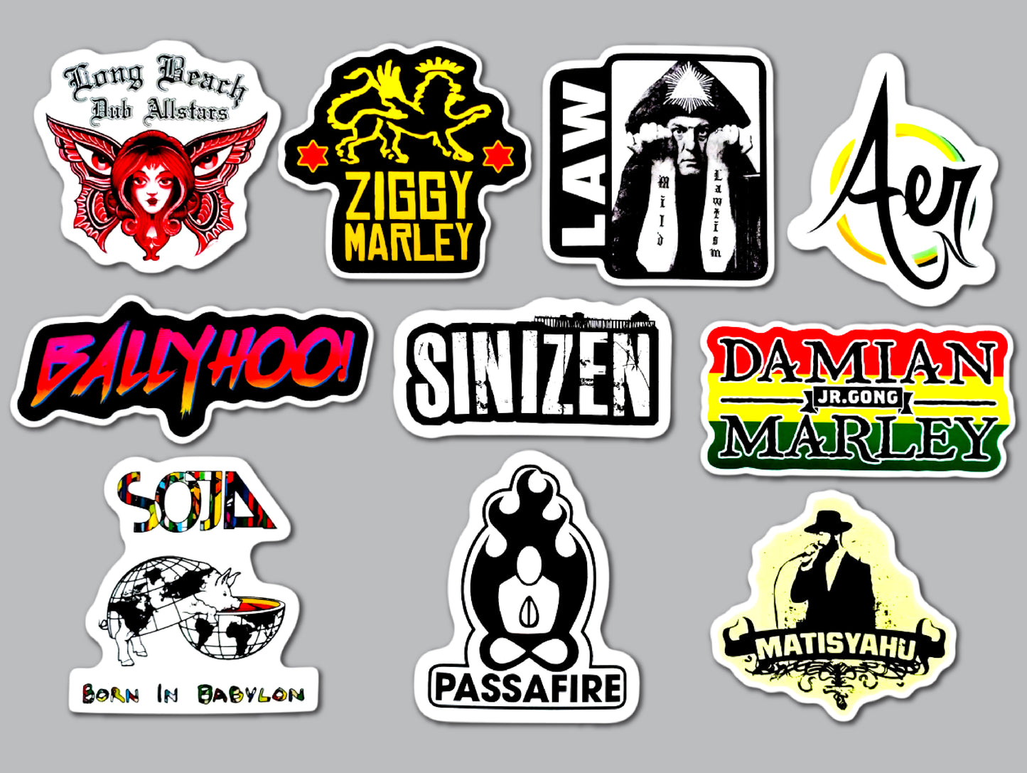 Modern Reggae Sticker Pack (10 Stickers) SET 2