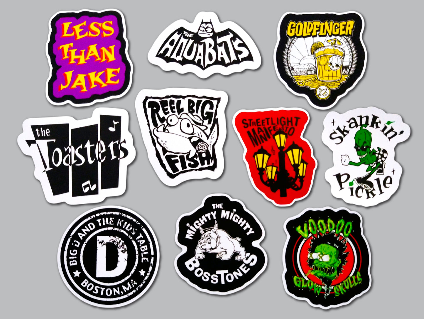 3rd Wave Ska / Punk Sticker Pack (10 Stickers) SET 1
