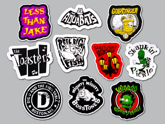 3rd Wave Ska / Punk Sticker Pack (10 Stickers) SET 1
