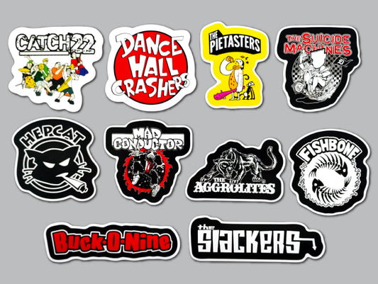 3rd Wave Ska / Punk Sticker Pack (10 Stickers) SET 2