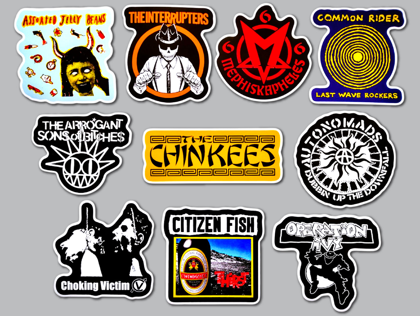 3rd Wave Ska / Punk Sticker Pack (10 Stickers) SET 4