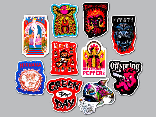 90's Alternative Sticker Pack (10 Stickers) SET 18