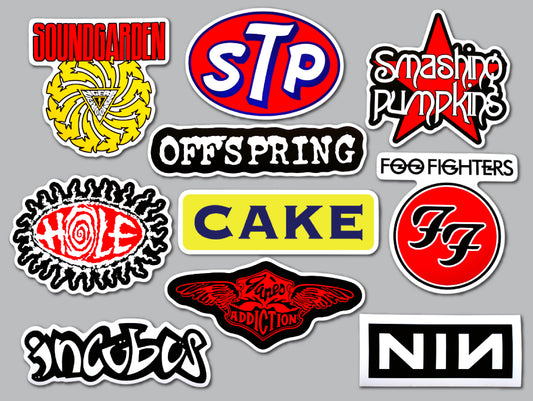 90's Alternative Sticker Pack (10 Stickers) SET 2