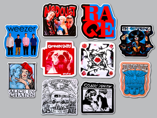 90's Alternative Sticker Pack (10 Stickers) SET 9
