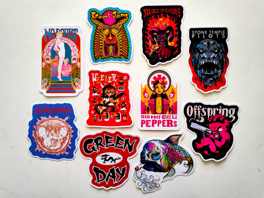 90's Alternative Sticker Pack (10 Stickers) SET 18