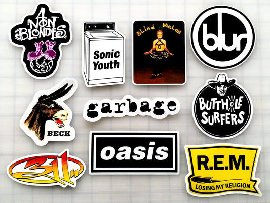 90's Alternative Sticker Pack (10 Stickers) SET 3
