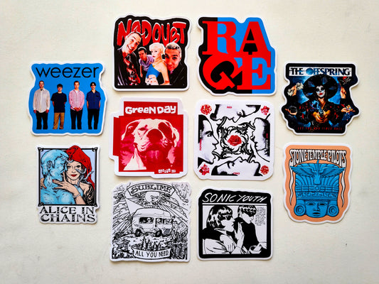 90's Alternative Sticker Pack (10 Stickers) SET 9