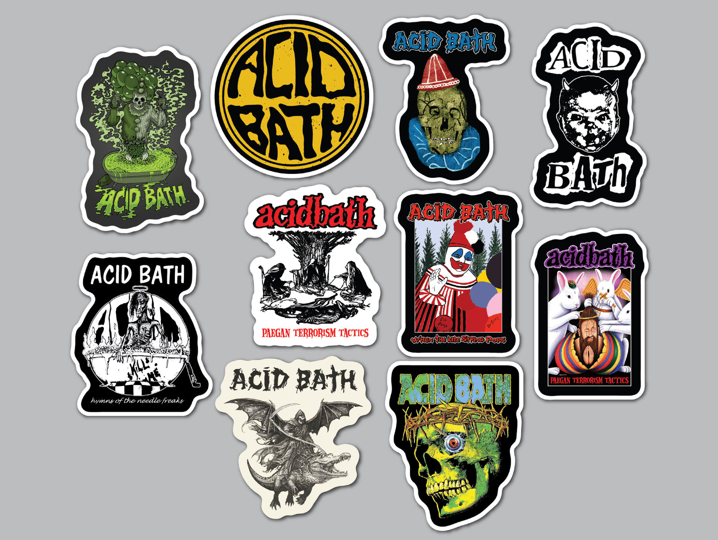 Acid Bath Sticker Pack (10 Stickers)