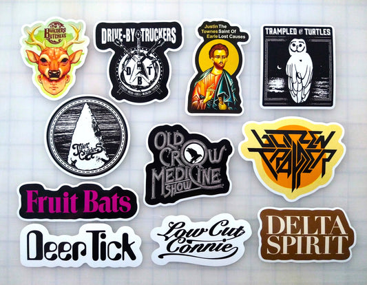 Americana / Indie / Folk / Country Sticker Pack (11 Stickers) SET 2