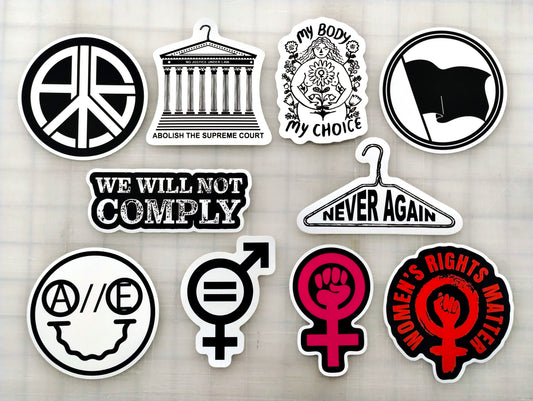 Anarchist Sticker Lot (10 Stickers) SET 3