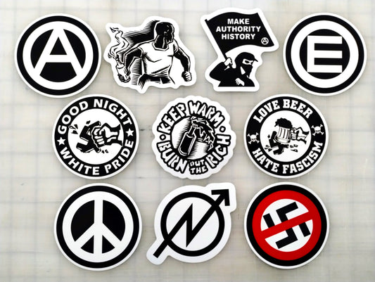 Anarchist Sticker Lot (10 Stickers) SET 4