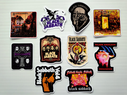Black Sabbath Sticker Pack (10 Stickers)