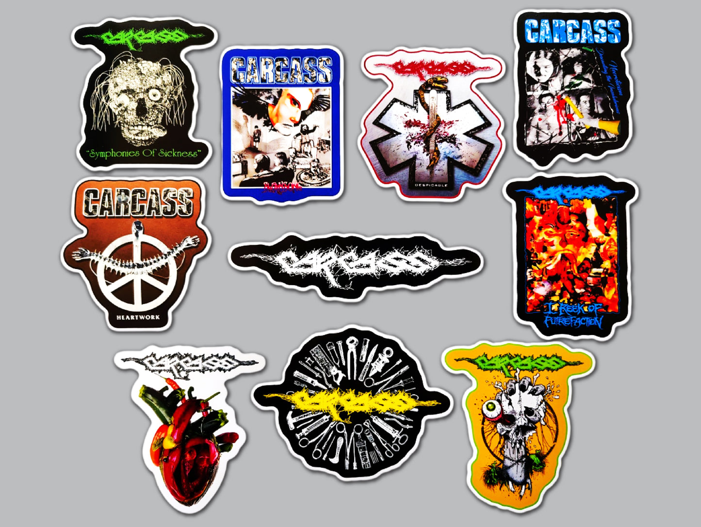 Carcass Sticker Pack (10 Stickers)