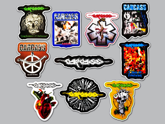 Carcass Sticker Pack (10 Stickers)