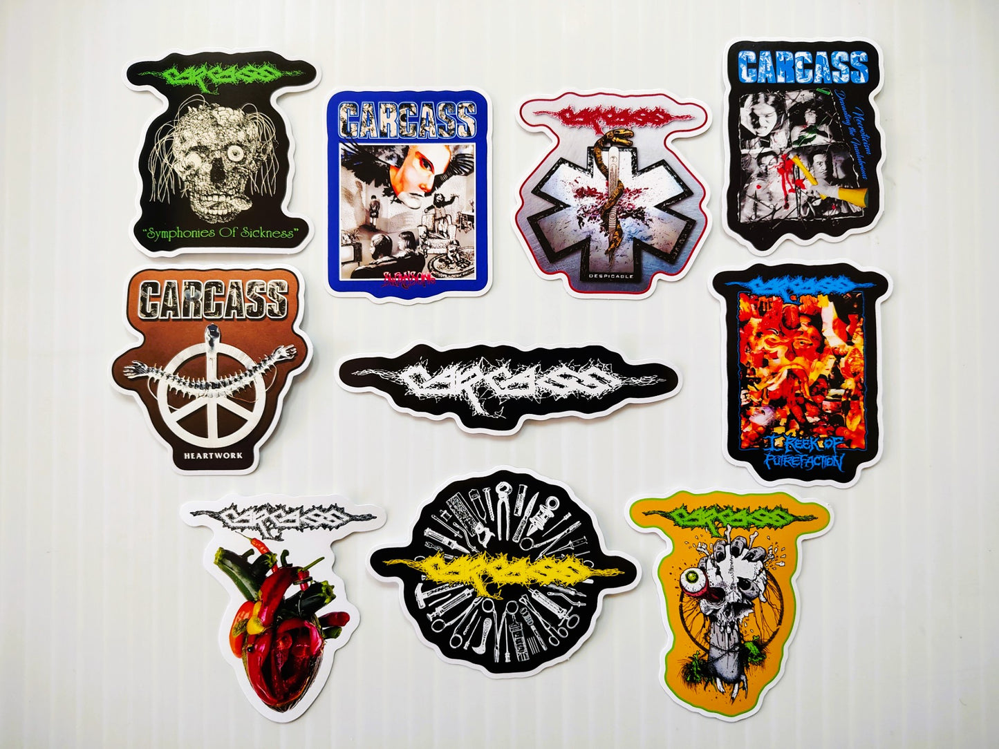 Carcass Sticker Pack (10 Stickers)