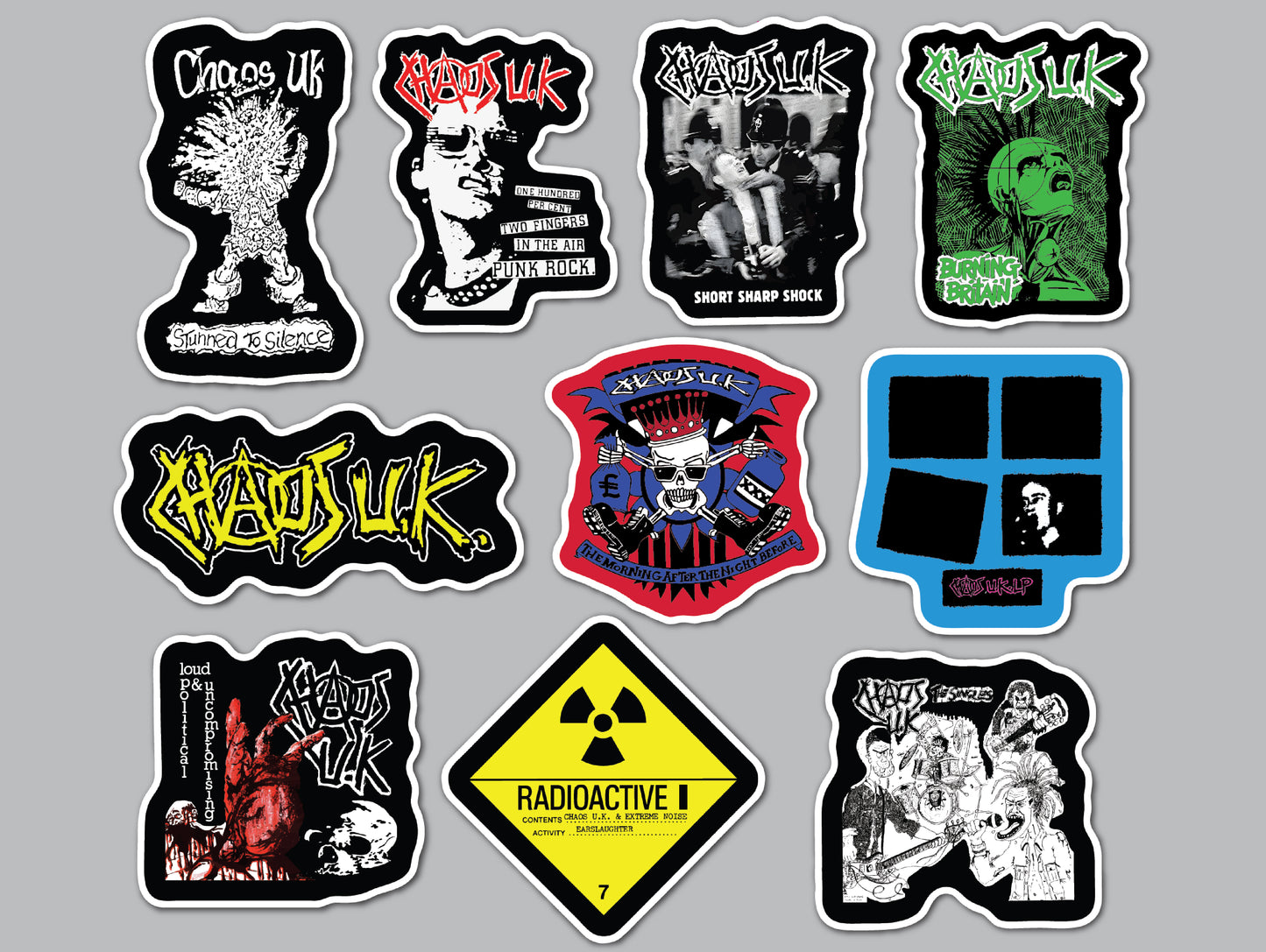 Chaos UK Sticker Pack (10 Stickers)