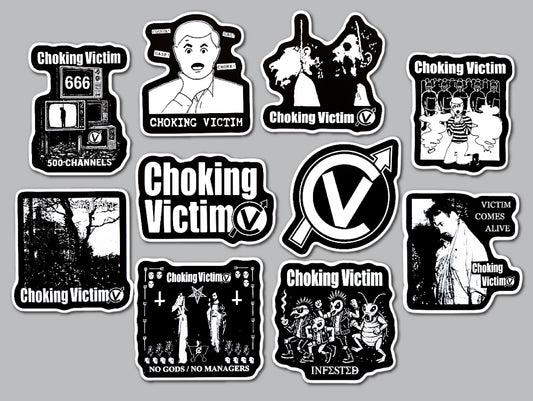 Choking Victim Sticker Pack (10 Stickers)