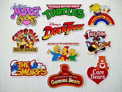 Classic Cartoons Sticker Pack (10 Stickers) SET 2