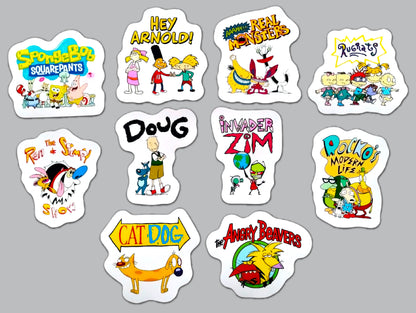 Classic Cartoons Sticker Pack (10 Stickers) SET 3